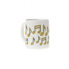 AIM GIFTS MUG With Yellow Happy Notes, White