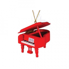 AIM GIFTS GRAND Piano Ornament - Red