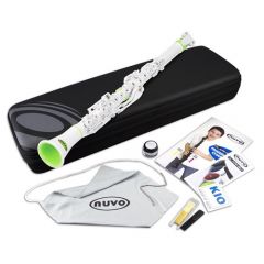 NUVO STUDENT Plastic Early Clarinet Kit - Colour: White/green