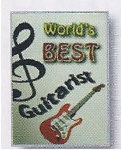 THE MUSIC GIFTS CO. WORLD'S Best Guitarist Greeting Card With Envelop