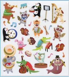 AIM GIFTS MUSICAL Animals Stickers