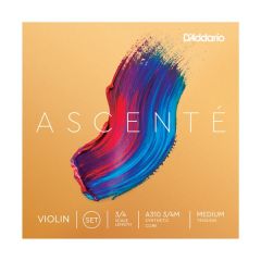 D'ADDARIO ASCENTE Violin 3/4 Synthetic Core String Set (medium Tension)