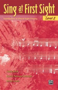 ALFRED SING At First Sight Level 2 Foundations In Choral Sight-singing