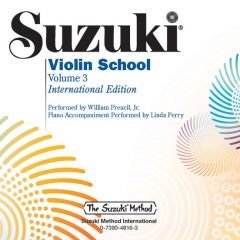 SUZUKI VIOLIN School Volume 3 International Edition Accompaniment Cd