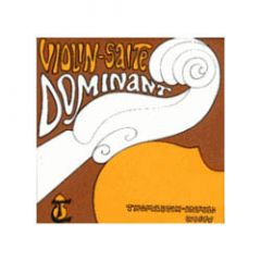 DOMINANT NO.129B E - Plain Steel, Ball End Violin Strings (size 1/2)