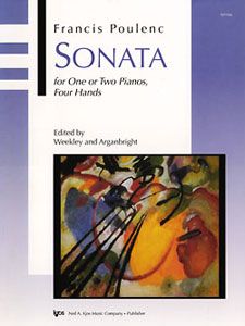 NEIL A.KJOS FRANCIS Poulenc Sonata For One Or Two Pianos Four Hands