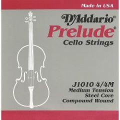 D'ADDARIO PRELUDE Cello 4/4 String Set - Medium Tension