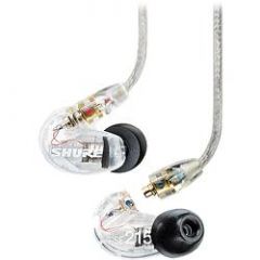 SHURE SE215-CL Sound-isolating In-ear Stereo Earphones Clear