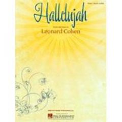 HAL LEONARD HALLELUJAH Recorded By Leonard Cohen For Piano Vocal Guitar