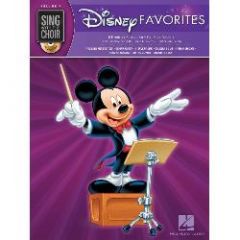HAL LEONARD SING With The Choir Disney Favorites 8 Songs For 4-part Mixed Voices Book/cd