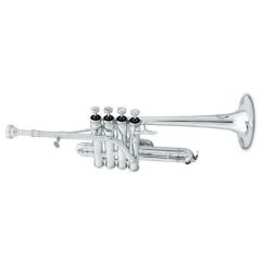 JUPITER 1700S Xo Professional Bb/a Piccolo Trumpet, Silver-plated