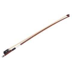 FUJIYAMA BASS Bow 3/4 Size, Brazilwood Round Stick, French Style Frog