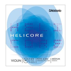 HELICORE HELICORE 4/4 Violin String Set - Medium Tension With Coiled Aluminum 